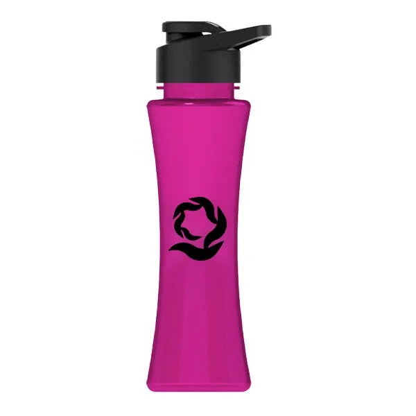 17 Oz. Curve Bottle - Drink-Thru Lid (Q763722)