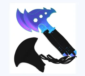 2 Piece Set Rainbow Axes