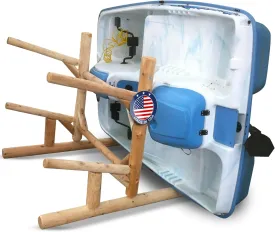 2-Place, One-Sided Kayak & SUP Log Racks   Paddle Boat Storage Rack, Surfboard Stand, Outdoor Storage Rack, SUP Storage Racks, Paddles for Kayaks