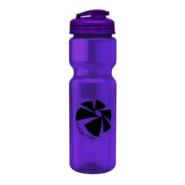 28 Oz. Champion Trans. Bottle - Flip Lid (Q553722)