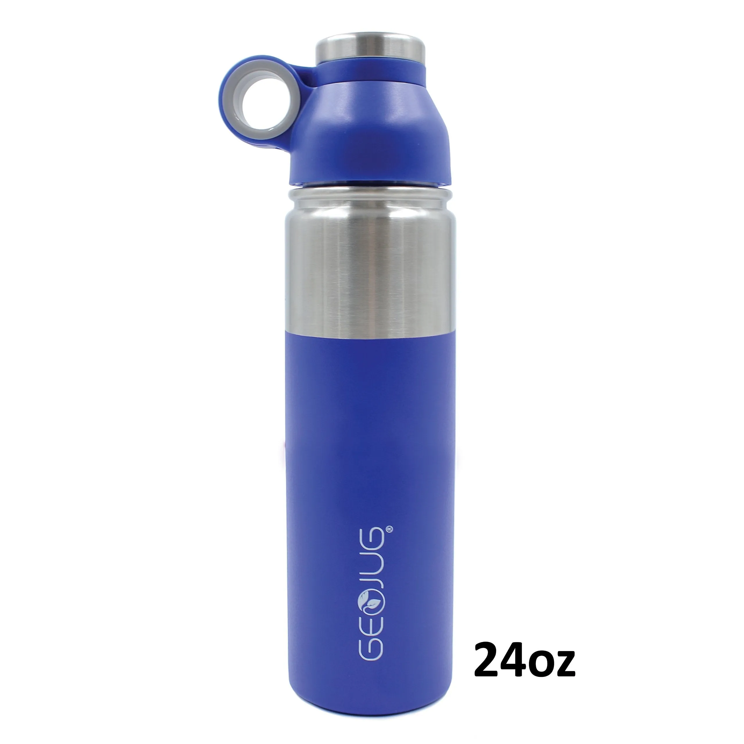 Brentwood GeoJug G-1032BK Water Bottle Stainless Steel Vacuum Insulated,32 oz,Black