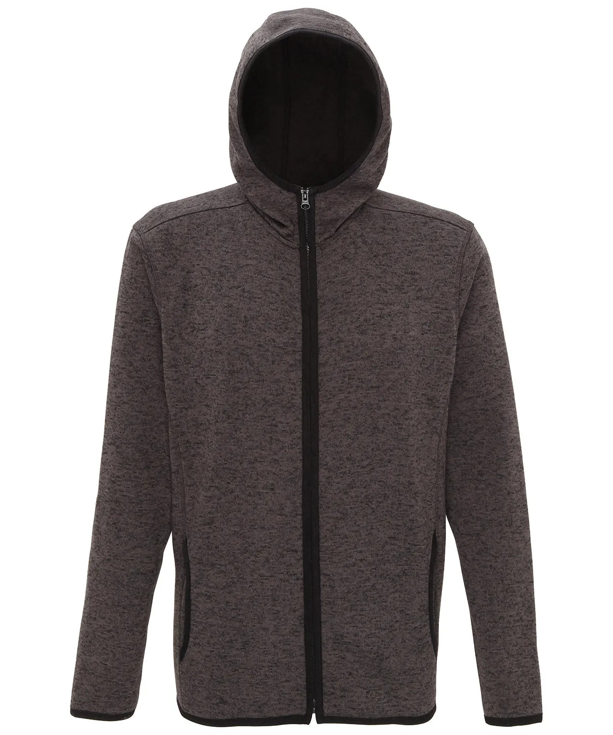 Charcoal/Black Fleck - TriDri® Melange knit fleece jacket