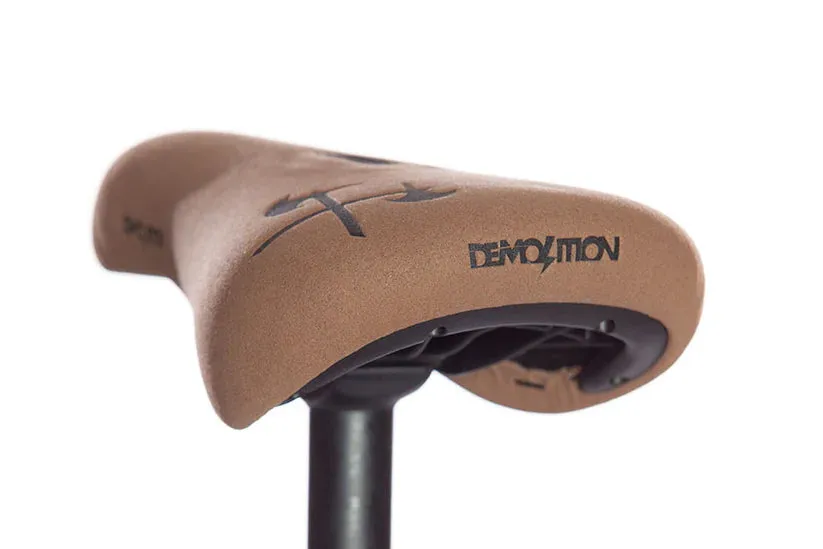 Demolition Axes Embossed Fat Pivotal Seat - Brown