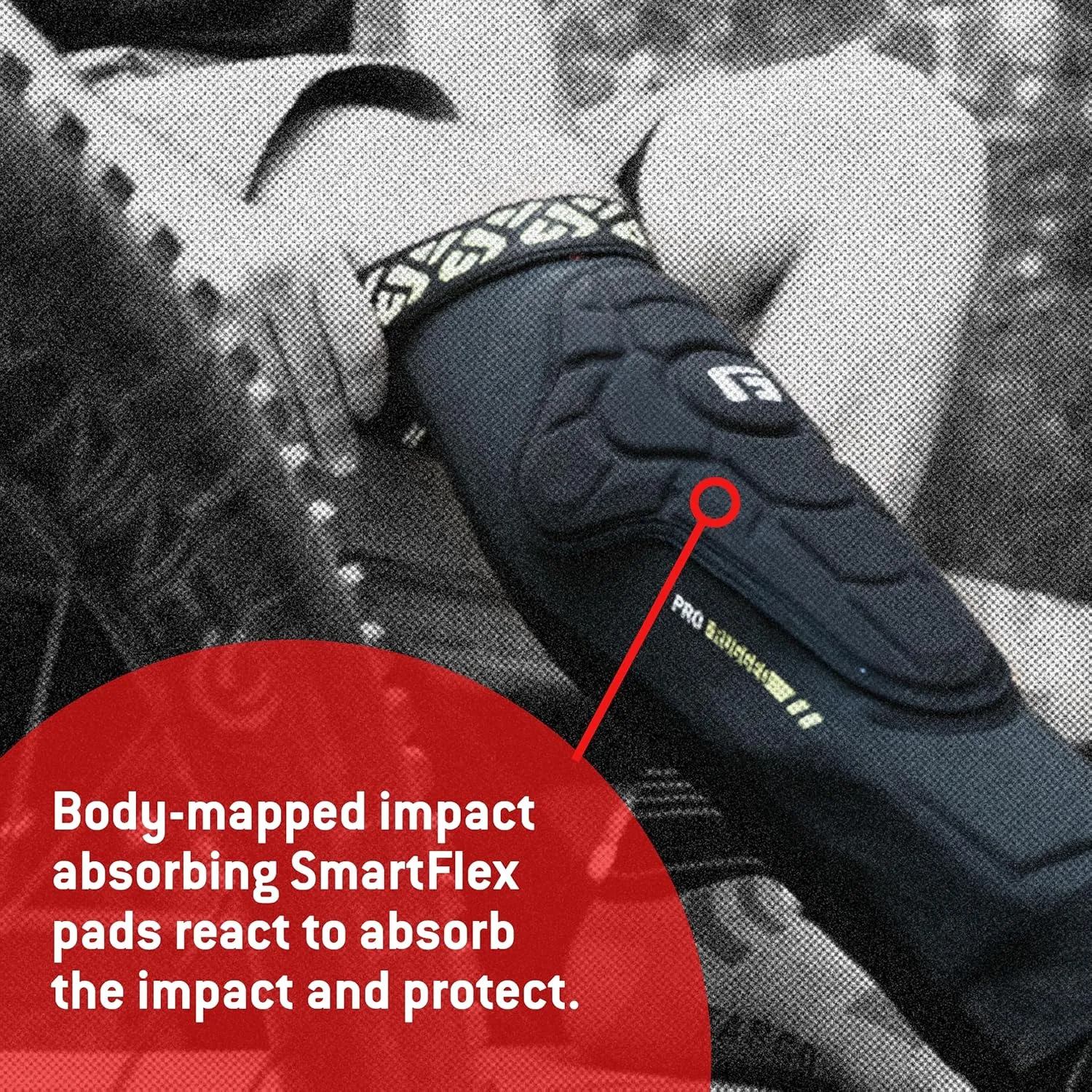 G-Form Pro-Rugged 2 MTB Knee Guards - Compression Knee Gear for Protection - Comfortable Knee Guards for Men & Women - Breathable & Durable Knee Guards for Mountain Biking - Storm Blue, Adult XS