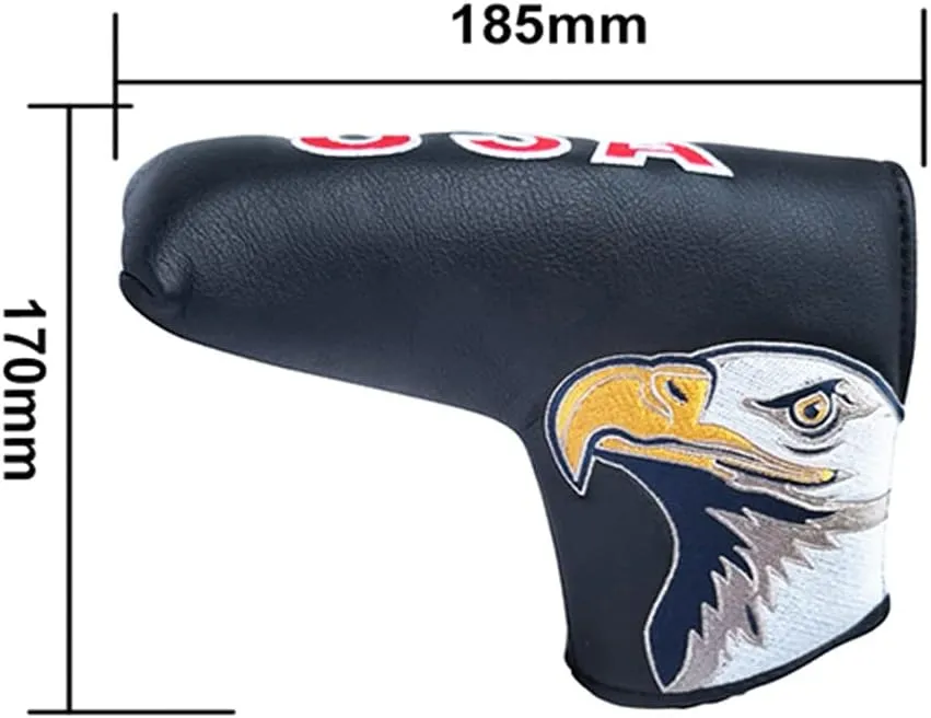 Golf Blade Putter Cover Golf Putter Headcover Synthetic Leather Closure for Scotty Cameron Odyssey Blade Taylormade Ping