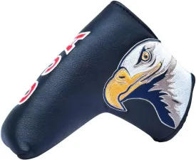 Golf Blade Putter Cover Golf Putter Headcover Synthetic Leather Closure for Scotty Cameron Odyssey Blade Taylormade Ping