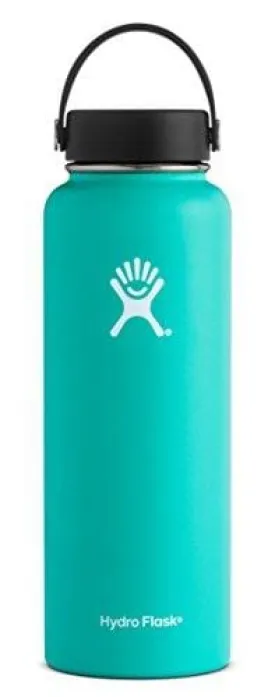 Hydro Flask 40 oz Double Wall Vacuum Insulated Stainless Steel Leak Proof Sports Water Bottle, Wide Mouth with BPA Free Flex Cap, Mint
