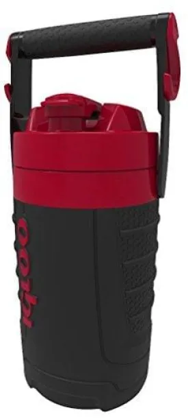 Igloo 1/2 Gallon Insulated Hydration Jug, Black/Red Heat, 64 oz