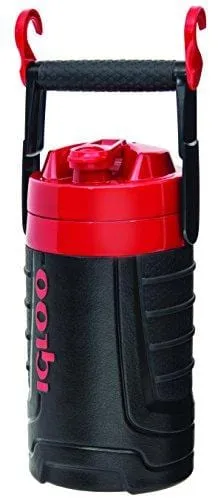 Igloo 1/2 Gallon Insulated Hydration Jug, Black/Red Heat, 64 oz