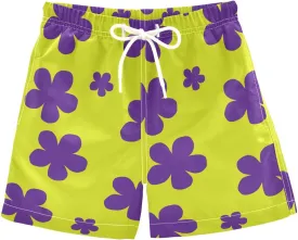 JUNZAN Abstract Independence Day Star Swim Trunks Boys Quick Dry Swim Board Shorts Kids Toddler Teens Beach Vacation 2T
