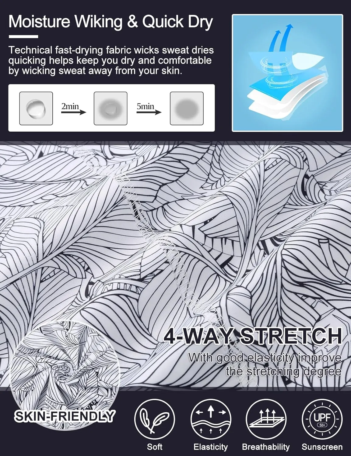 LURANEE Womens 3/4 Roll Sleeve 1/4 Zip Pullover Golf Shirts Athletic Hiking Running Workout Tops UPF 50 