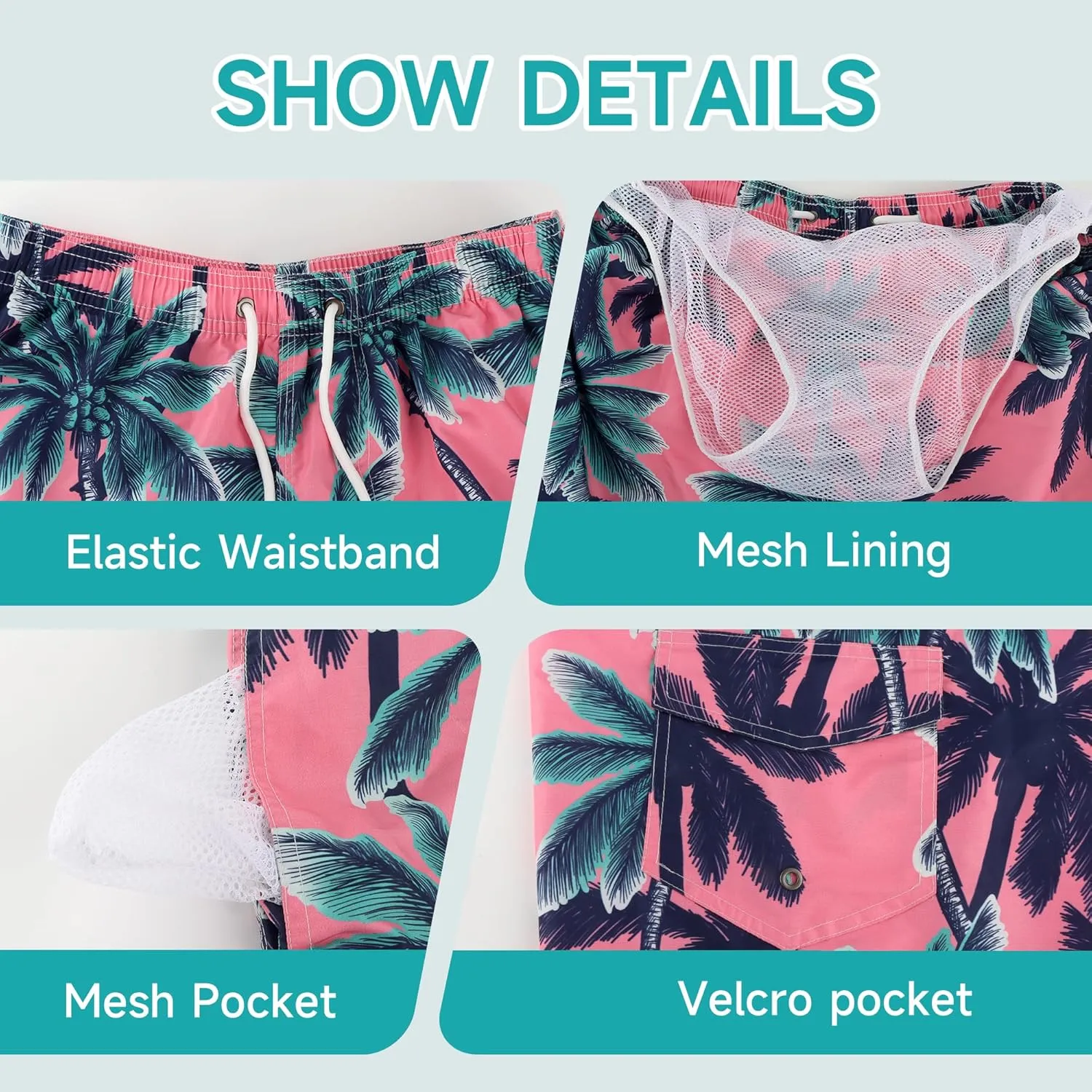 Mens Swim Trunks Swimsuit Trunks Swim Shorts Swimwear