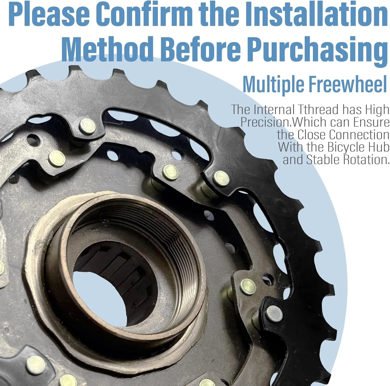 MF-TZ500-7 Speed Bike Freewheel,14-28T/34T Multiple Freewheel Cycling Replacement Part