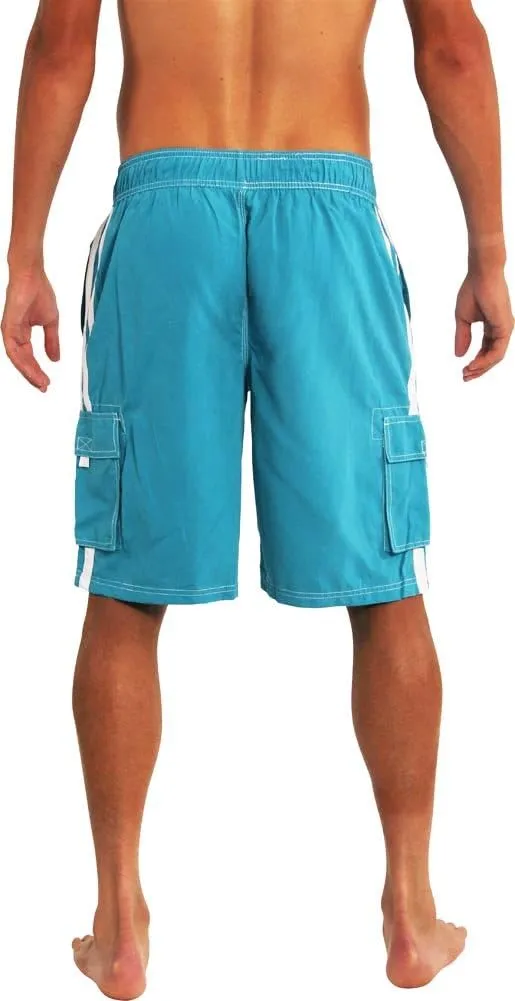 NORTY Mens Big Extended Size Swim Trunks - Mens Plus King Size Swimsuit Thru 5X