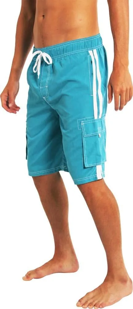 NORTY Mens Big Extended Size Swim Trunks - Mens Plus King Size Swimsuit Thru 5X