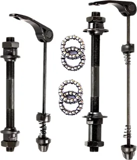 Quick Release Bicycle Hub, Bike Front Rear Axle Hollow Shaft Set Replacement for Road Bike, Mountain Bike, MTB, BMX