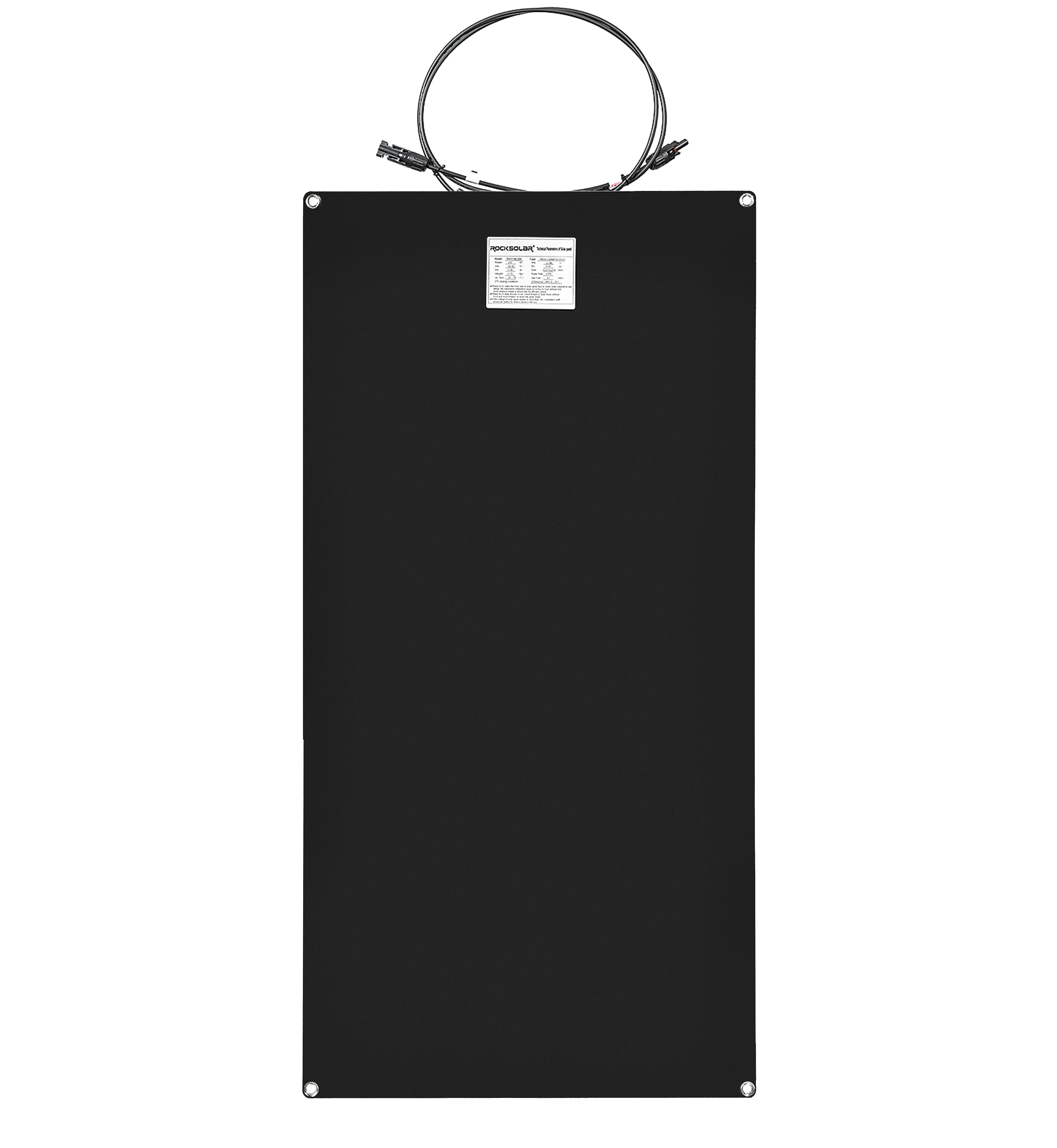 ROCKSOLAR 200W 12V Flexible Monocrystalline Solar Panel(2X100W)