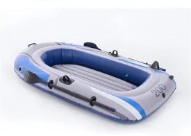 TEmkin Foldable Inflatable Boat Series, Raft Inflatable Kayak, Fishing Boat Rubber Boat, Adult and Children's Paddle Boat (One Color 231CM*130CM)