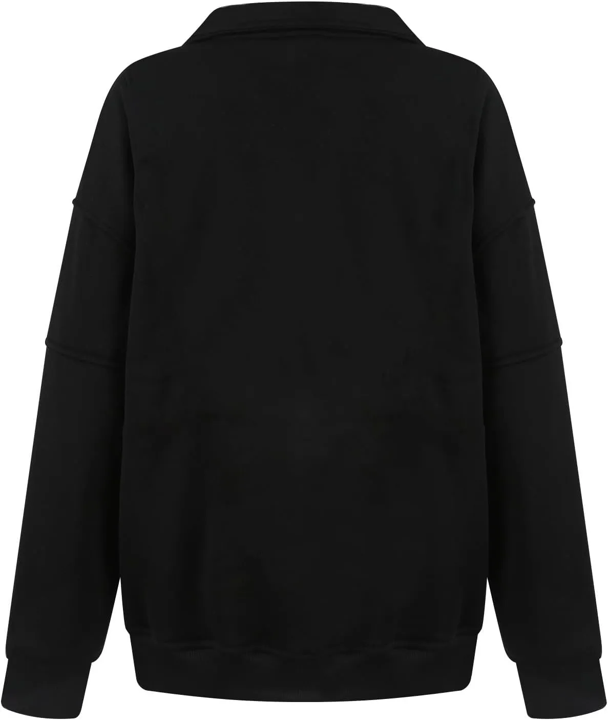 Womens Fleece Pullover Oversized Mock Neck Half Zip Sweatshirt Long Sleeve Fall Casual Comfy Hoodie Preppy Clothes