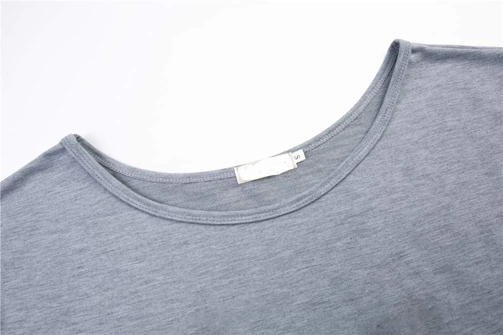 Womens Off Shoulder Sweatshirt Slouchy Long Sleeve Shirts Pullover Tops