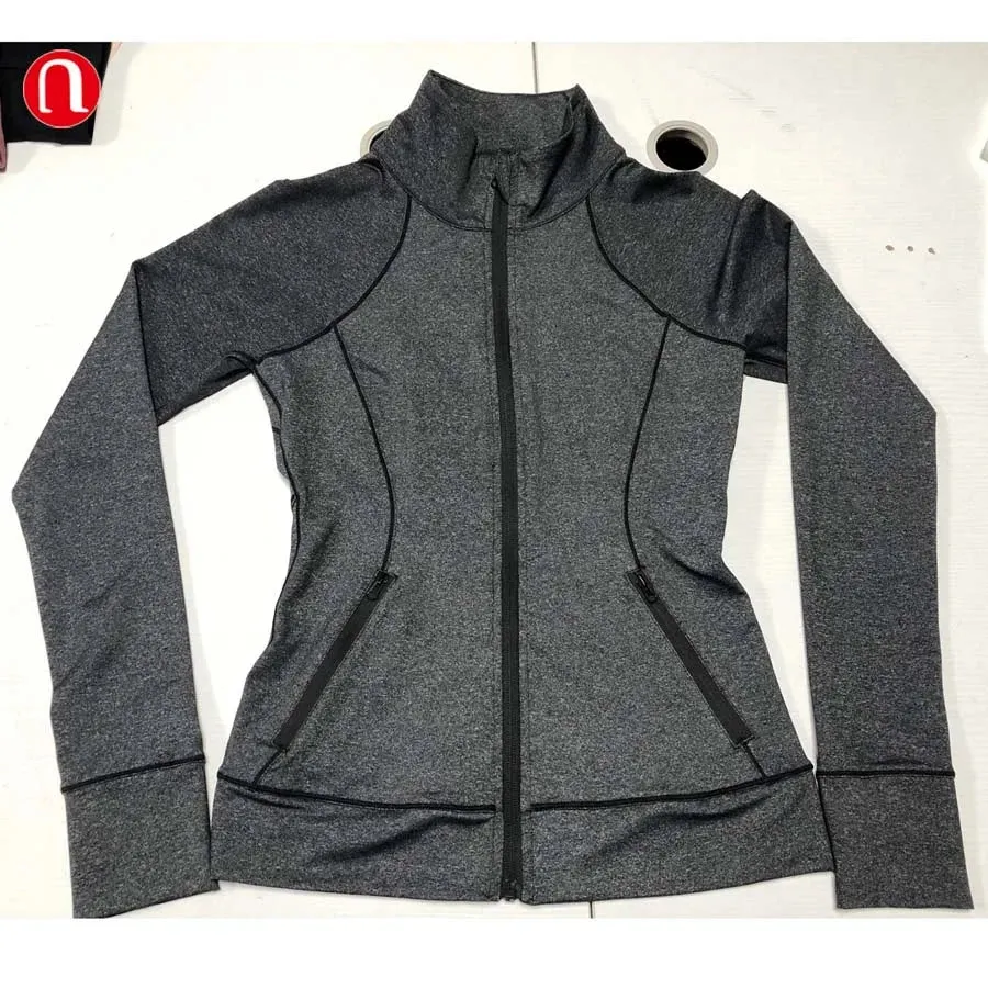 Women's Running Jackets - Long Sleeve Yoga Fitness Workout Jacket for Active Women