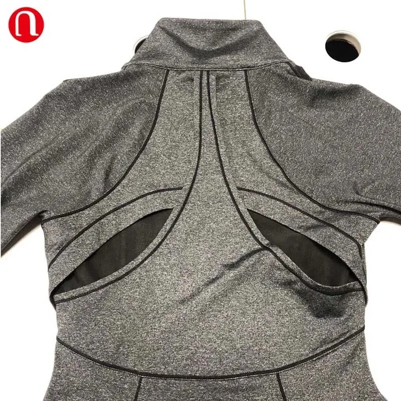 Women's Running Jackets - Long Sleeve Yoga Fitness Workout Jacket for Active Women