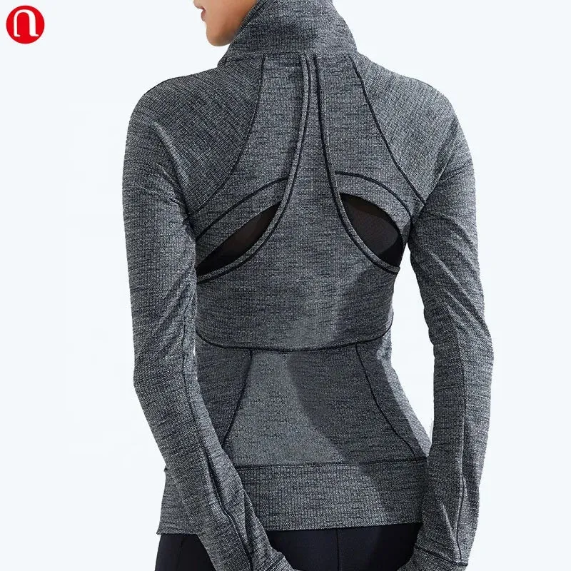Women's Running Jackets - Long Sleeve Yoga Fitness Workout Jacket for Active Women